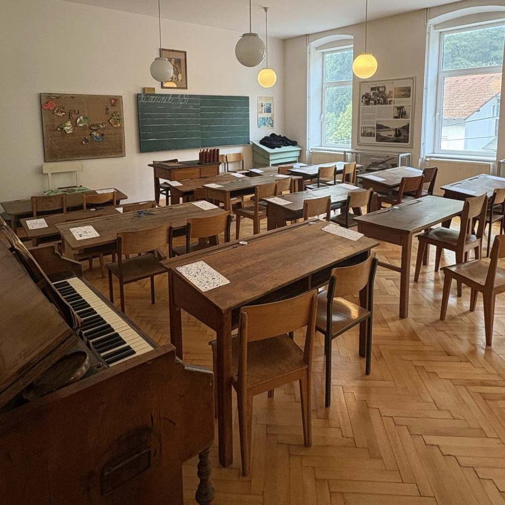 Slika učilnice v muzeju hrastnik