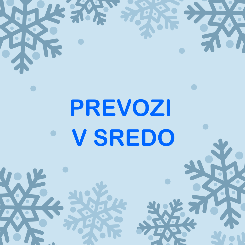 Prevozi v sredo